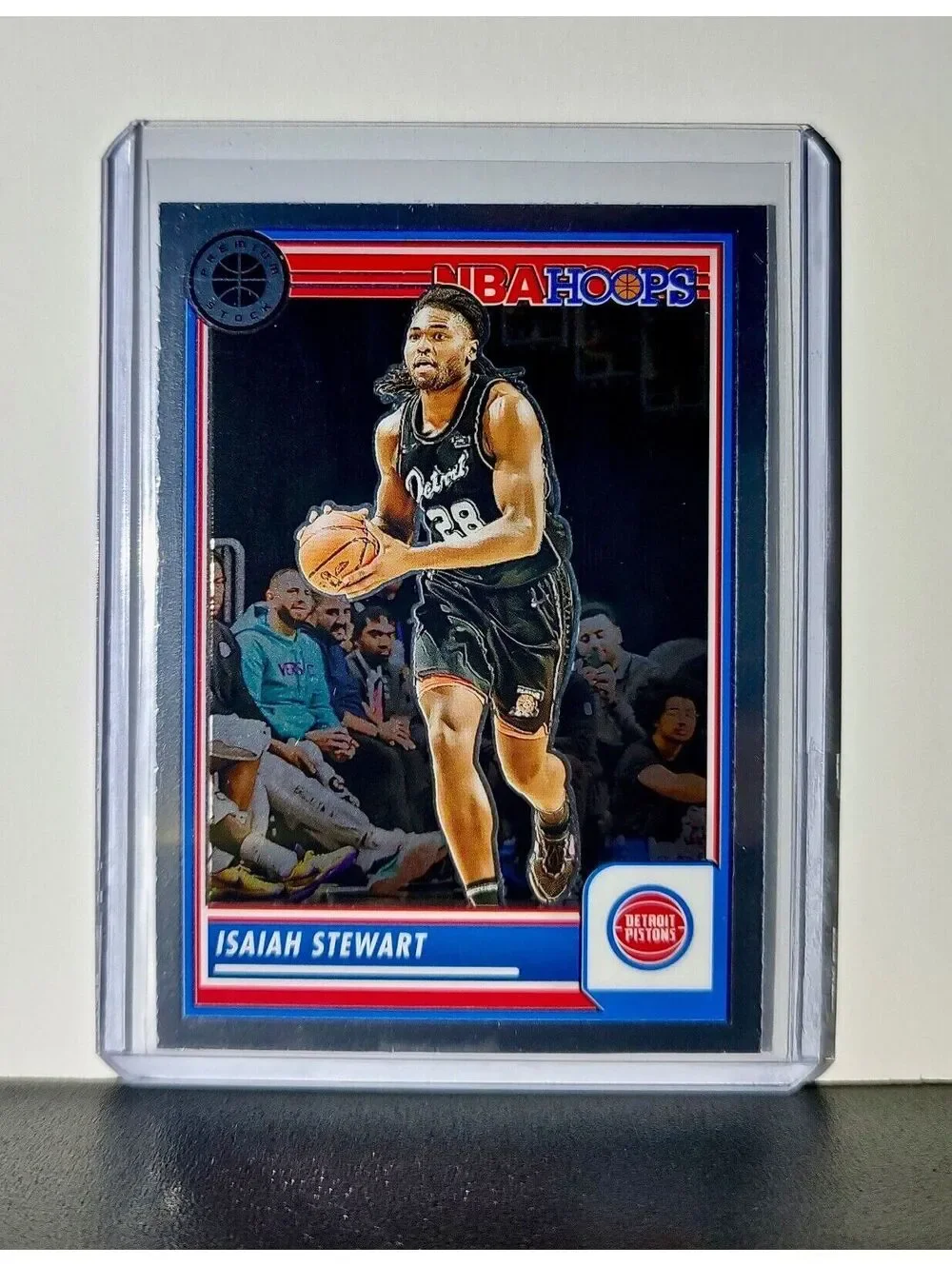 Isaiah Stewart 2023-24 Panini Premium Stock NBA Hoops #161 Card Detroit Pistons